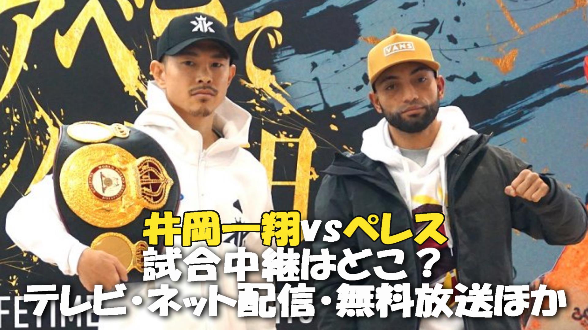 【井岡一翔vsペレス戦】12/31の生中継はどこ？テレビ放送/ネット配信(無料)、試合結果について｜ WBA世界スーパーフライ級 タイトル ...